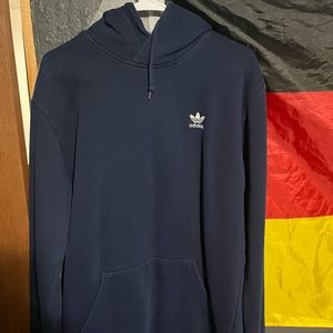 Dark Navy Adidas Trefoil Hoodie Size L